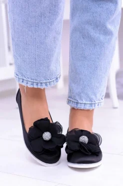 Aksamitne Baleriny Z Dużym Kwiatem Fumiko