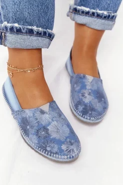 Baleriny Damskie Niebieskie Maciejka 01930-72/00-0