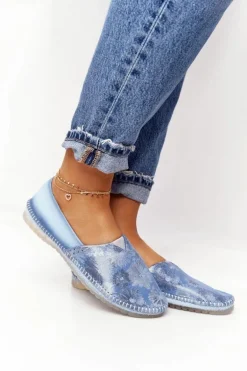 Baleriny Damskie Niebieskie Maciejka 01930-72/00-0