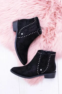 Big Star Czarne Damskie Botki Sztyblety BB274529