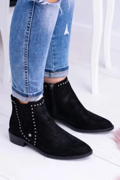 Big Star Czarne Damskie Botki Sztyblety BB274529