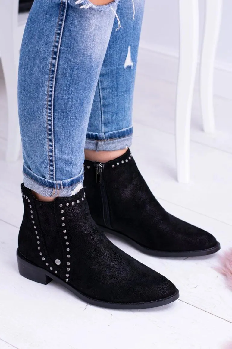 Big Star Czarne Damskie Botki Sztyblety BB274529