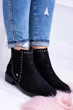 Big Star Czarne Damskie Botki Sztyblety BB274529