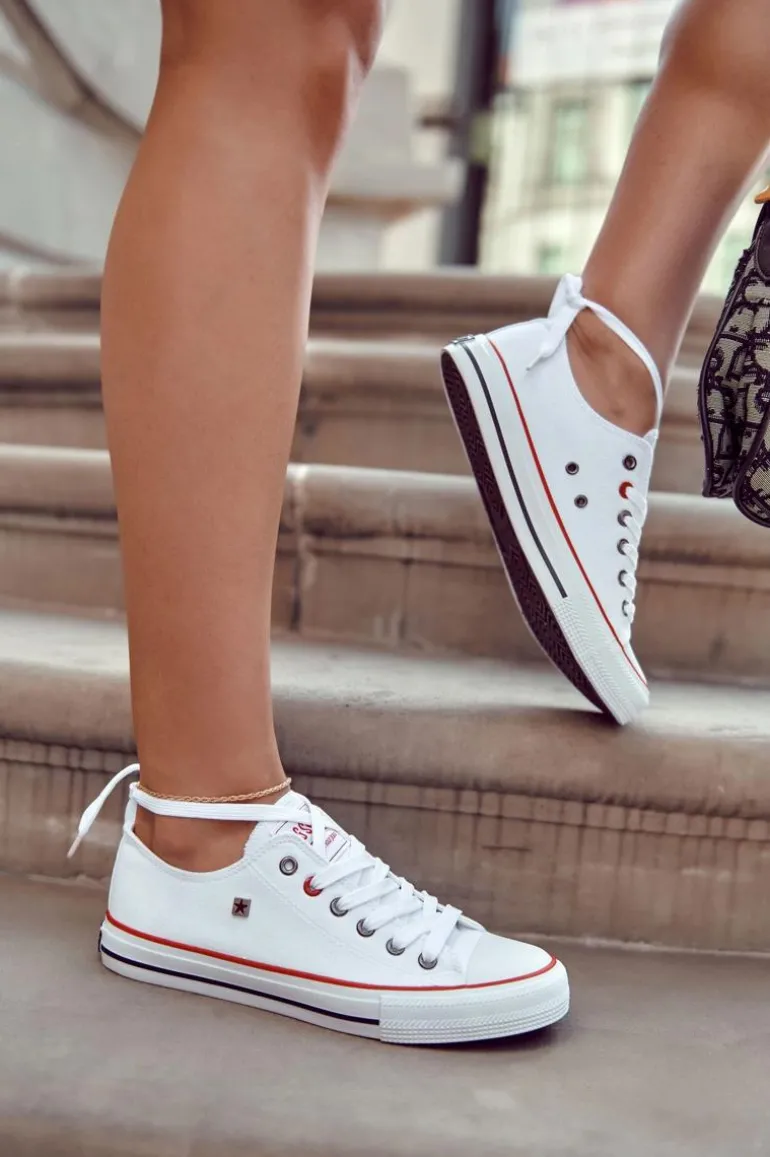 Big Star Damskie Białe Trampki T274022