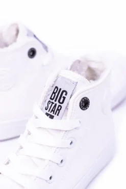 Big Star Dziecięce Wysokie Białe Trampki Sneakersy BB374141