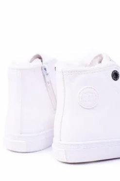 Big Star Dziecięce Wysokie Białe Trampki Sneakersy BB374141