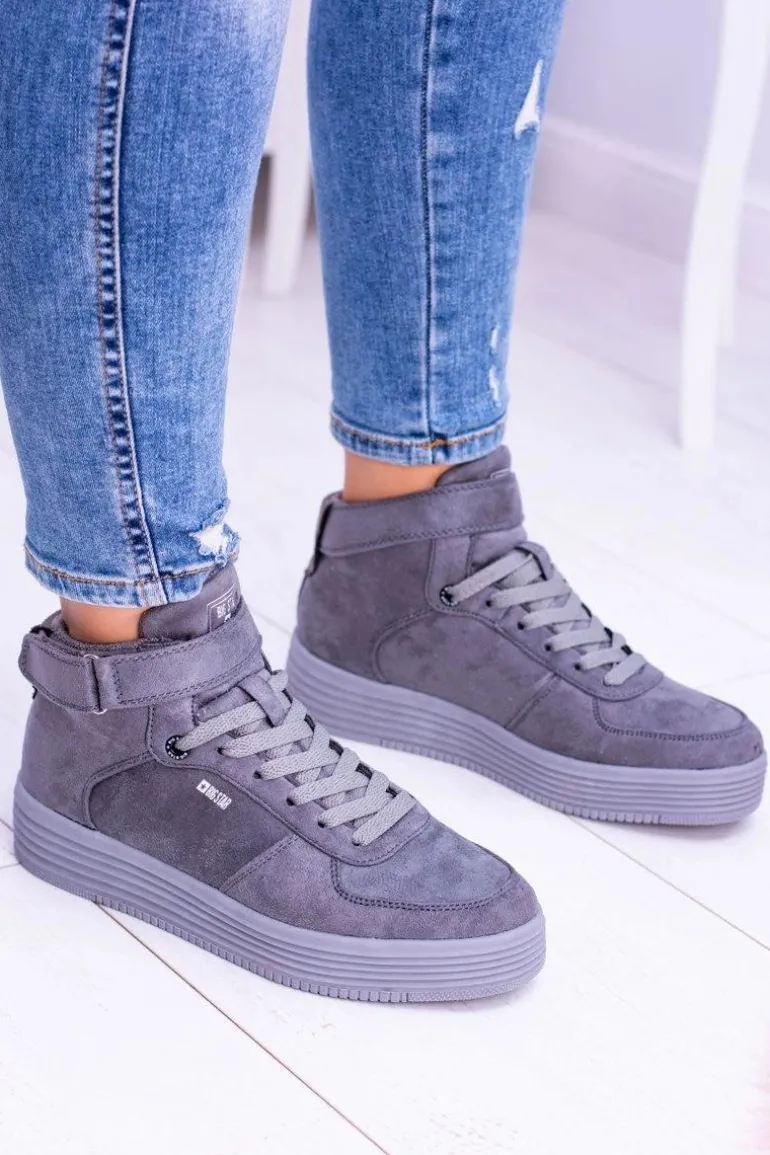 Big Star Szare Sneakersy Trampki BB274645