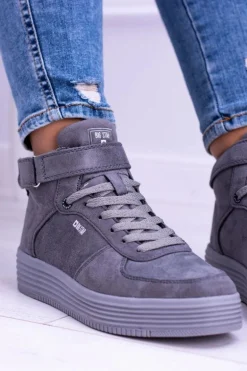 Big Star Szare Sneakersy Trampki BB274645