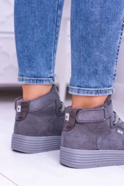 Big Star Szare Sneakersy Trampki BB274645