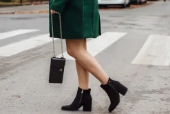 Botki Damskie Ciepłe Eko Zamsz Czarne So Good