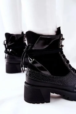 Botki Damskie Czarne Katanie