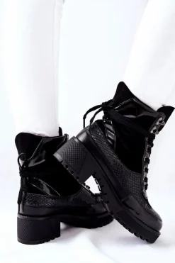 Botki Damskie Czarne Katanie