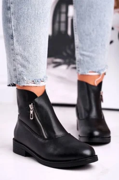 Botki damskie czarne Magnat