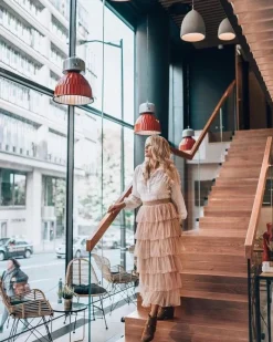 Botki Damskie Laura Messi 1890 Skóra Zamsz Szare Darmah