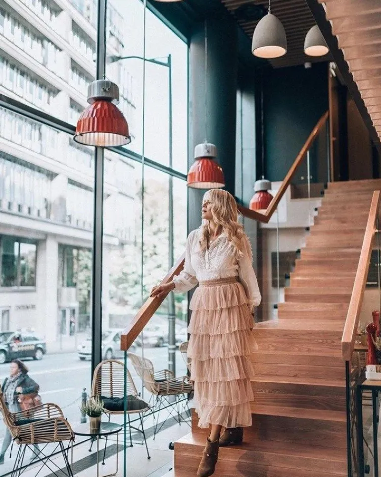 Botki Damskie Laura Messi 1890 Skóra Zamsz Szare Darmah