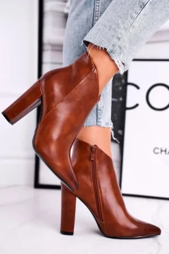 Botki Damskie Na Słupku Camel Rise Up