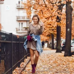 Botki Damskie Na Słupku Zamsz Bordowe Endless