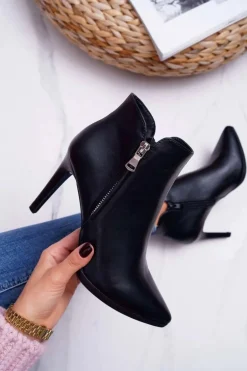 Botki Damskie Na Szpilce Sergio Leone BT502