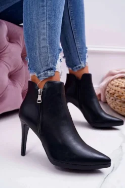 Botki Damskie Na Szpilce Sergio Leone BT502