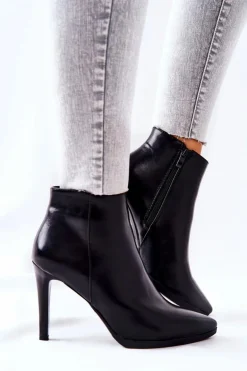 Botki Damskie Na Szpilce Sergio Leone BT501