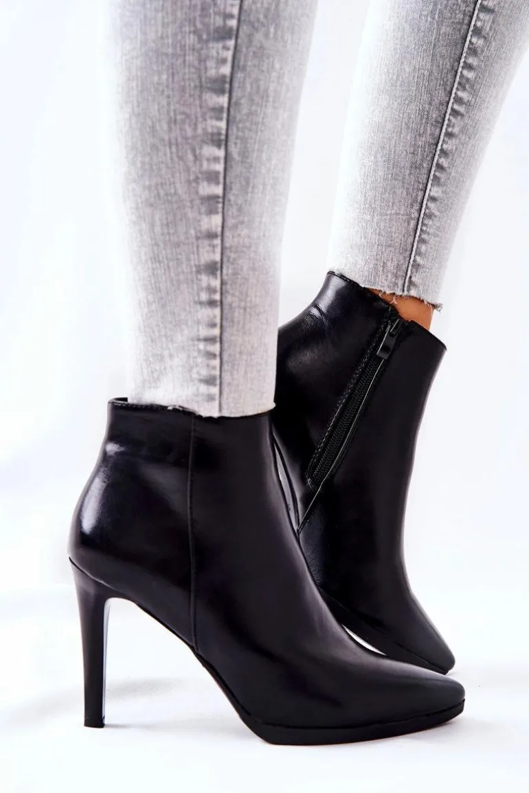 Botki Damskie Na Szpilce Sergio Leone BT501