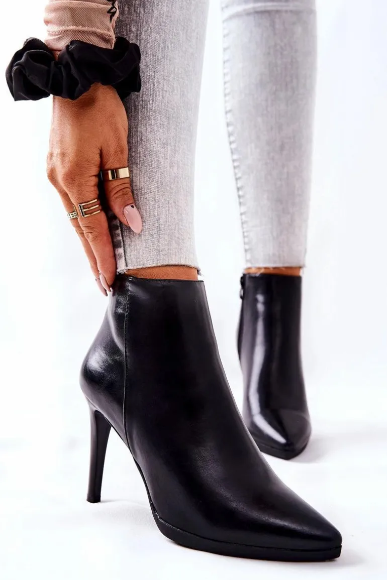 Botki Damskie Na Szpilce Sergio Leone BT501