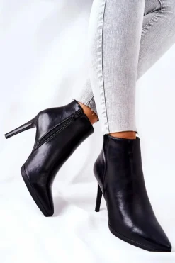 Botki Damskie Na Szpilce Sergio Leone BT501