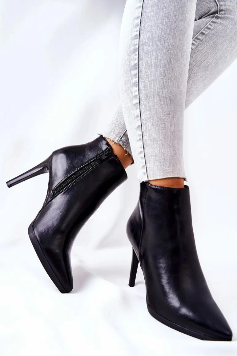 Botki Damskie Na Szpilce Sergio Leone BT501