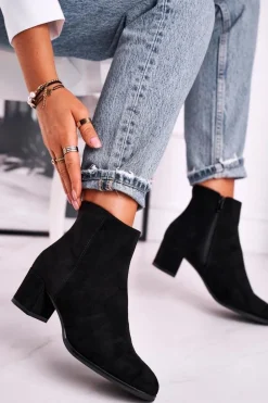 Botki Damskie Sergio Leone Czarne BT528