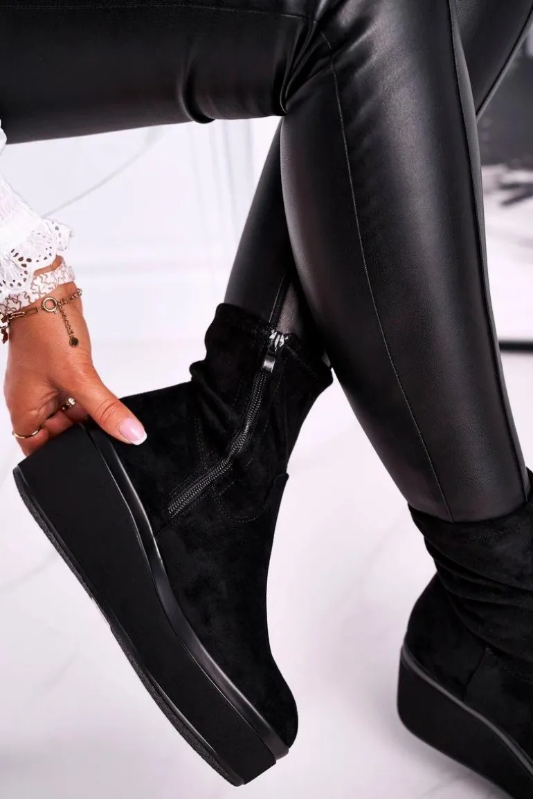 Botki Damskie Sergio Leone BT730 Czarne