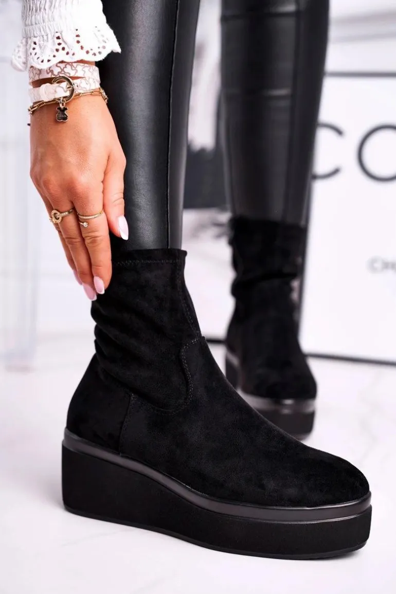 Botki Damskie Sergio Leone BT730 Czarne