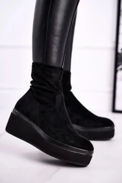 Botki Damskie Sergio Leone BT730 Czarne