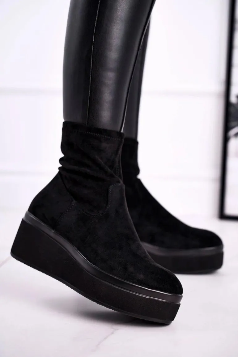 Botki Damskie Sergio Leone BT730 Czarne