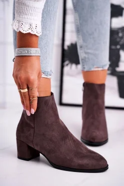 Botki Damskie Sergio Leone Coffee BT528