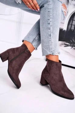 Botki Damskie Sergio Leone Coffee BT528