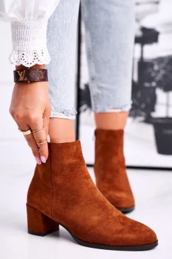 Botki Damskie Sergio Leone Camel BT528