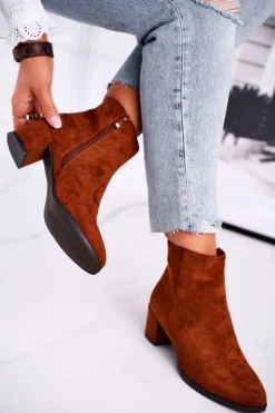 Botki Damskie Sergio Leone Camel BT528