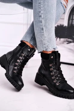 Botki Damskie Workery Czarne Endragon