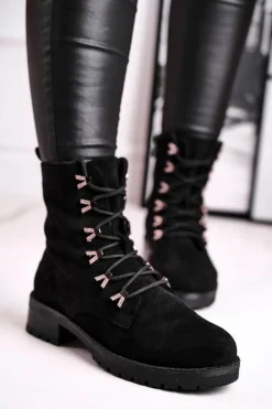 Botki Damskie Workery Livy Czarne