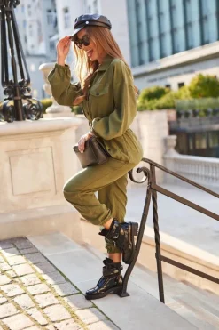 Botki Damskie z paskiem Lakierowane Czarne Joyce