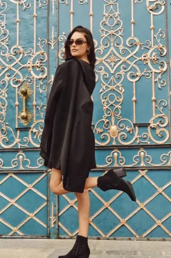 Botki Kowbojki Damskie Ocieplane Ze Zdobieniem Na Słupku Czarne Arabella