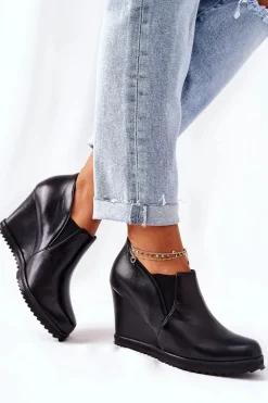 Botki Na Koturnie Monnari M79/1 Czarne