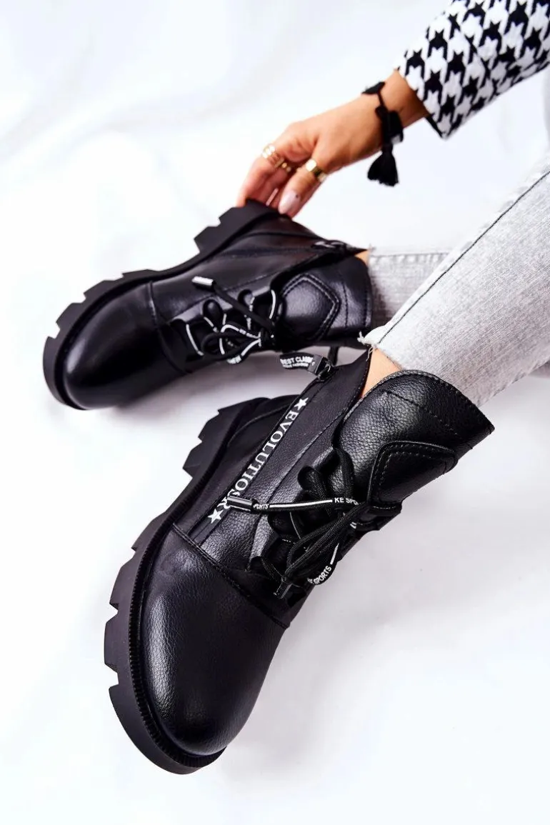 Botki Ocieplane Futerkiem Sergio Leone Czarne TR740