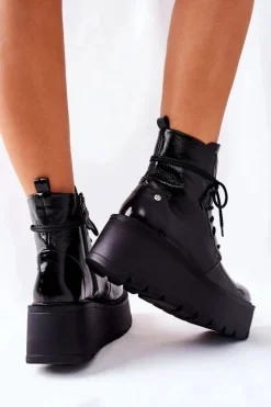 Botki Skórzane Trzewiki Maciejka Czarne 05294-20