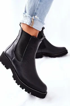 Botki Sztyblety Czarne Nicole 2672