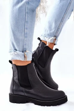 Botki Sztyblety Czarne Nicole 2672