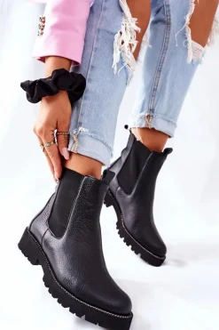 Botki Sztyblety Czarne Nicole 2672
