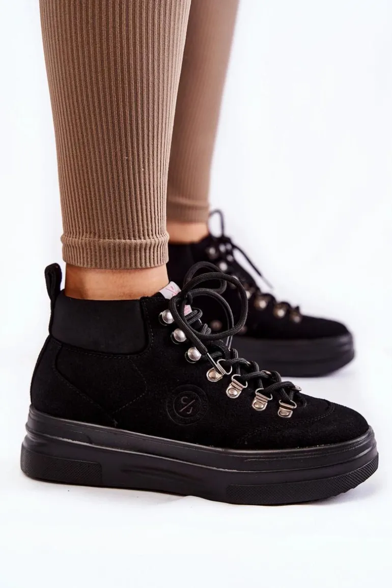 Botki Trapery Cross Jeans KK2R4074C Czarne