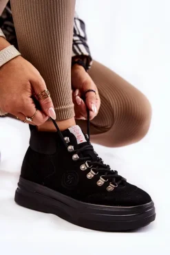 Botki Trapery Cross Jeans KK2R4074C Czarne