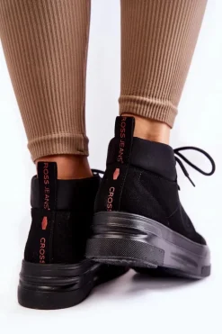 Botki Trapery Cross Jeans KK2R4074C Czarne